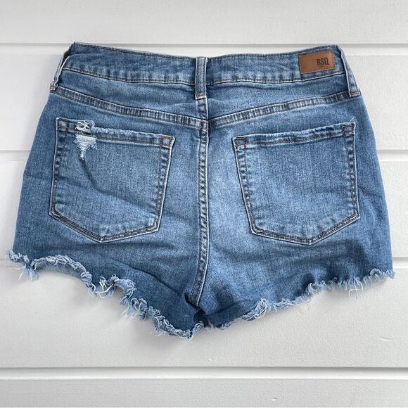 Lot of Destructed High Waist Shortie Jean Shorts RSQ/Pacific Sun/SO/Tgla/Windsor - Picture 4 of 16